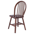 Winsome Windsor 2-Piece Chair Set, Solid Wood, Walnut Finish