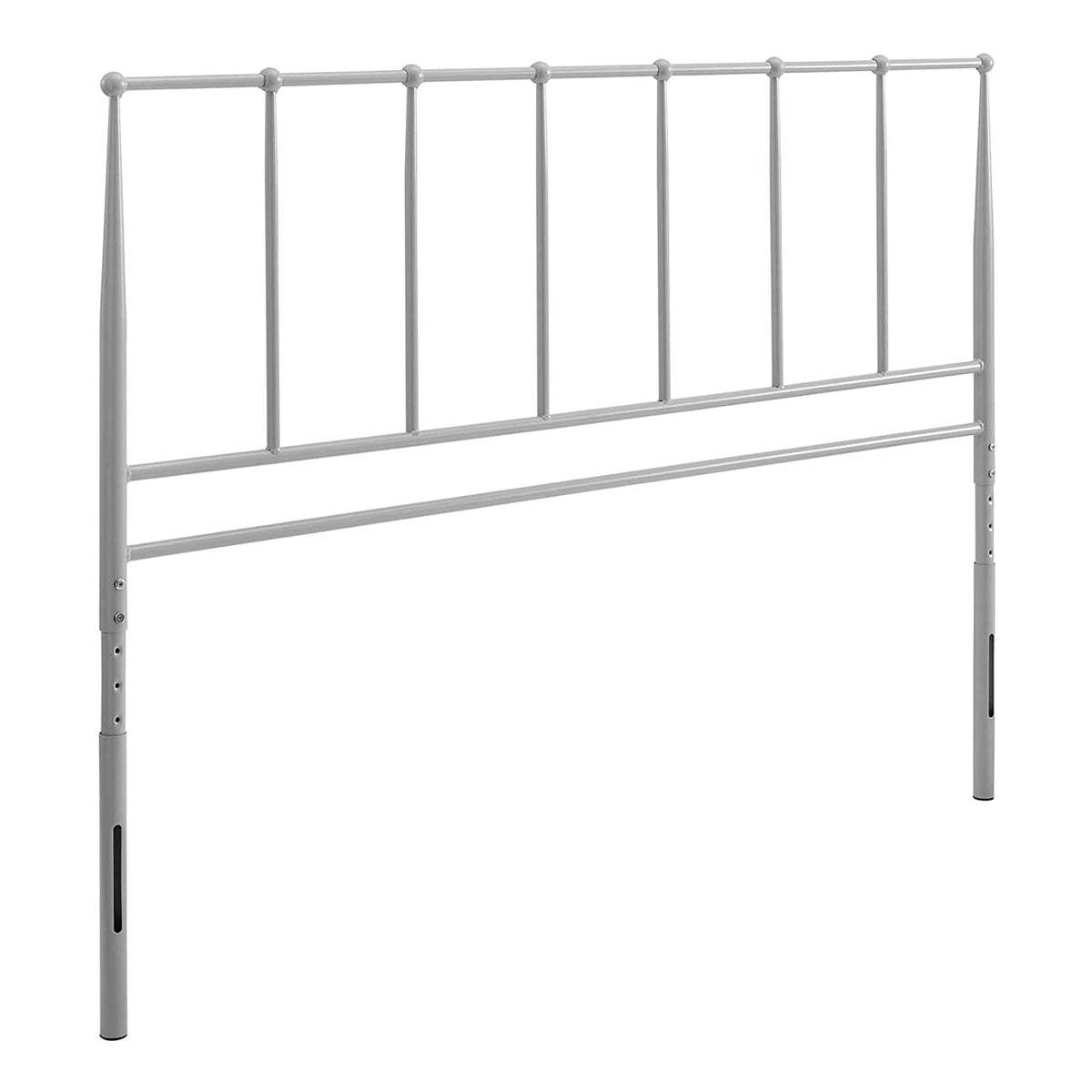 Modway Kiana Stainless Steel Metal Twin Headboard In Gray