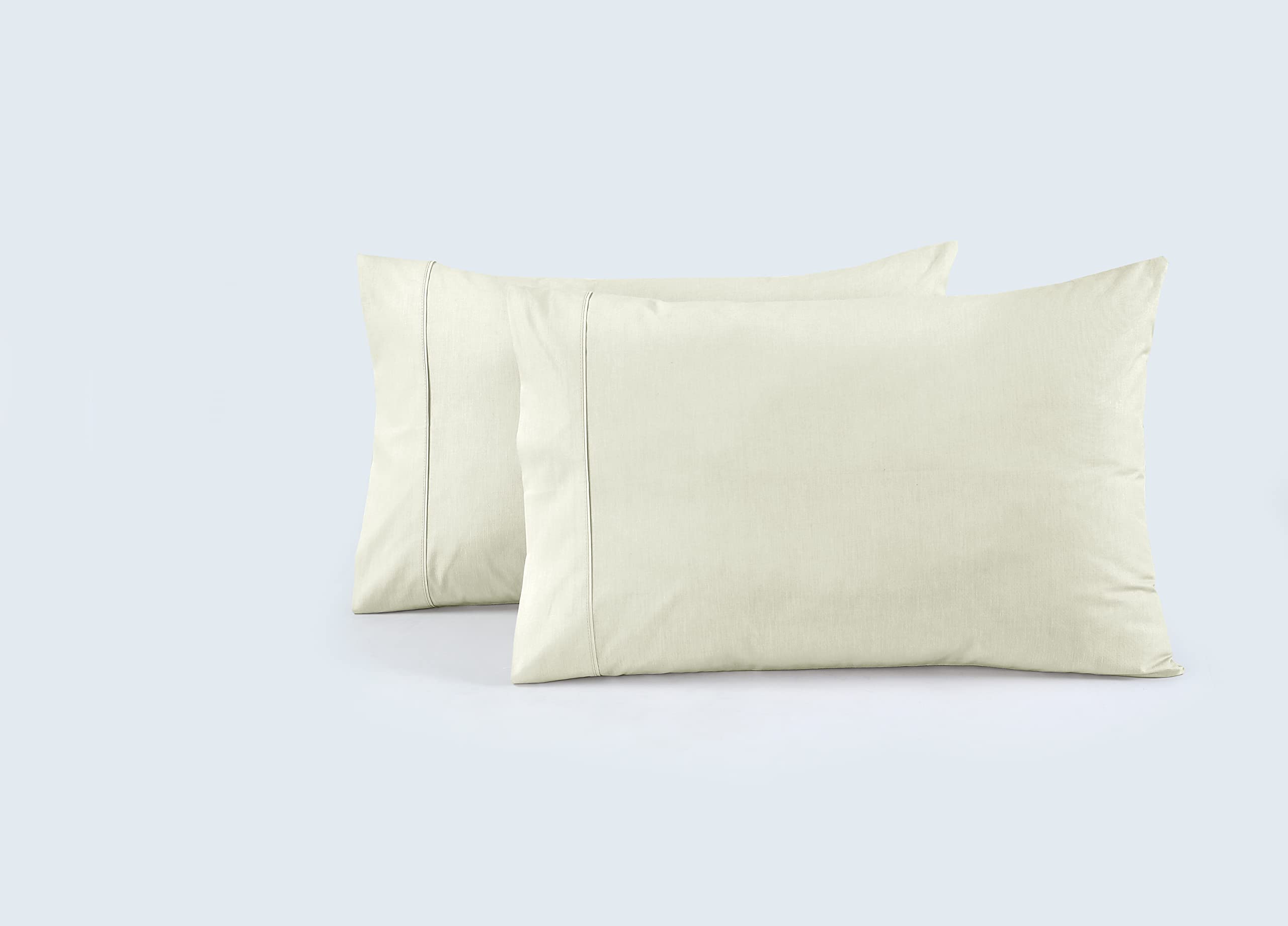 Shandreamz -100% Cotton Percale Pillowcases, Egyptian Cotton Feel Pillow Covers, Cosy, Bulk Pillow Cases For Large N Small Bedro