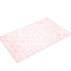 Unique Loom Trellis Frieze Collection Area Rug - Rounded (5' 1'' X 8', Light Pink/ Ivory)