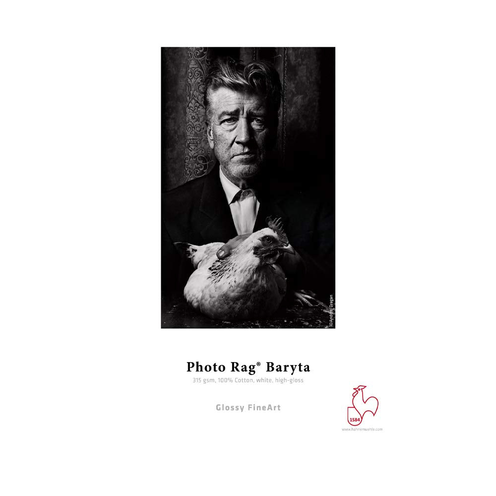 Hahnemuhle Photo Rag Baryta Fineart Inkjet Photo Card, 5.8X8.3', 315Gsm, A5, 30 Sheets, White