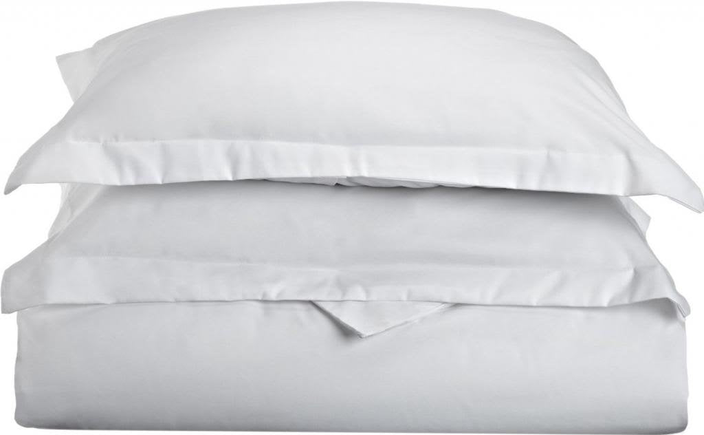 Clara Clark 3-Piece Premier 1800 Series Duvet Cover, King, White