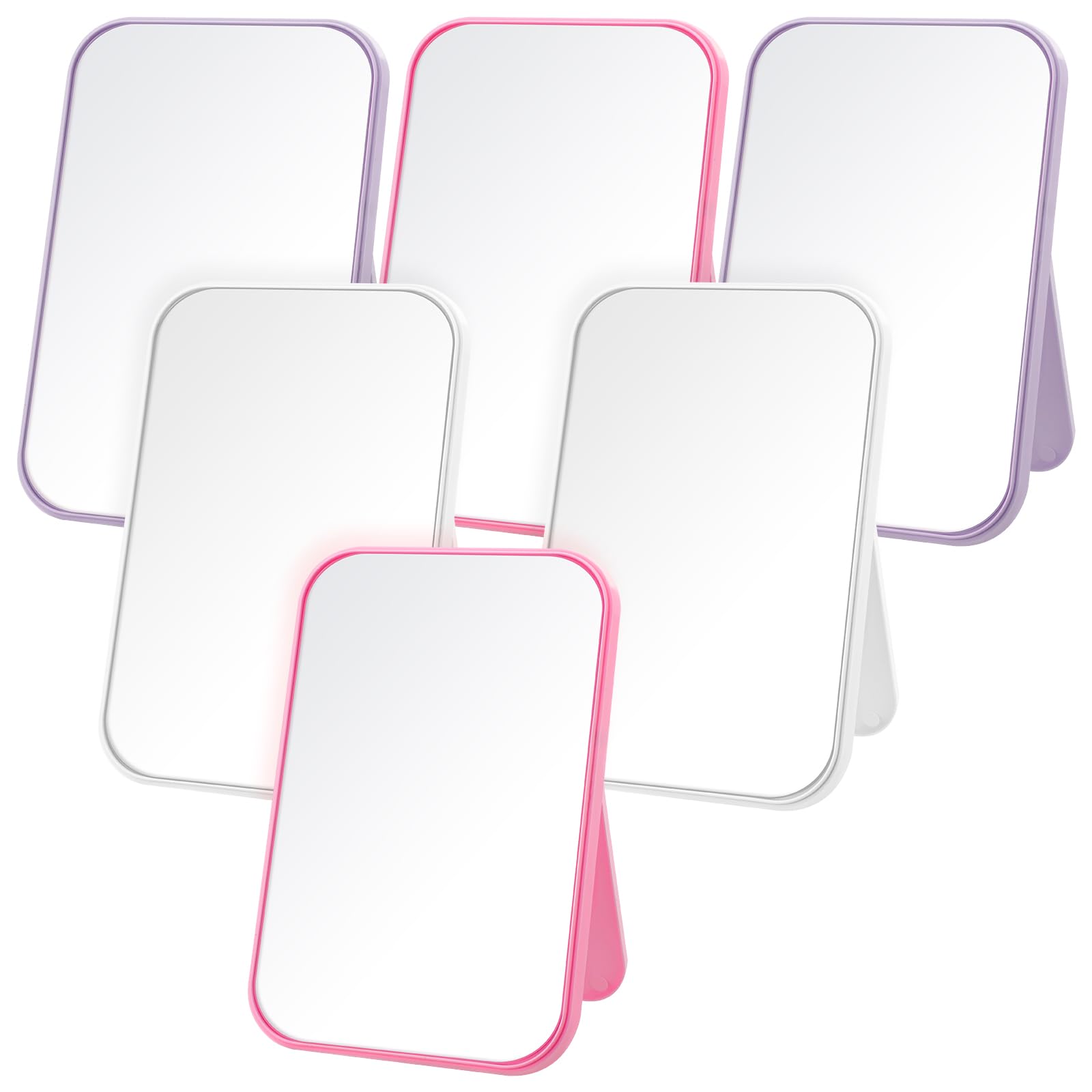 DoubleFill 6 Pcs Spa Party Mirror Spa Party Supplies Sleepover Accessory Favors Makeup Mirror for Sleepover Slumber Birthday Fav