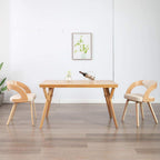 vidaXL Dining Chairs - Cream Bent Wood Frame with Comfy Faux Leather Upholstery, Spacious Seating, Ideal for Dining Room, Lounge or Office