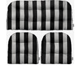 RSH DECOR: Sunbrella 3-Piece Wicker Tufted Cushion Set | Standard Size | Made with Sunbrella Performance Fabric | Outdoor Lovese