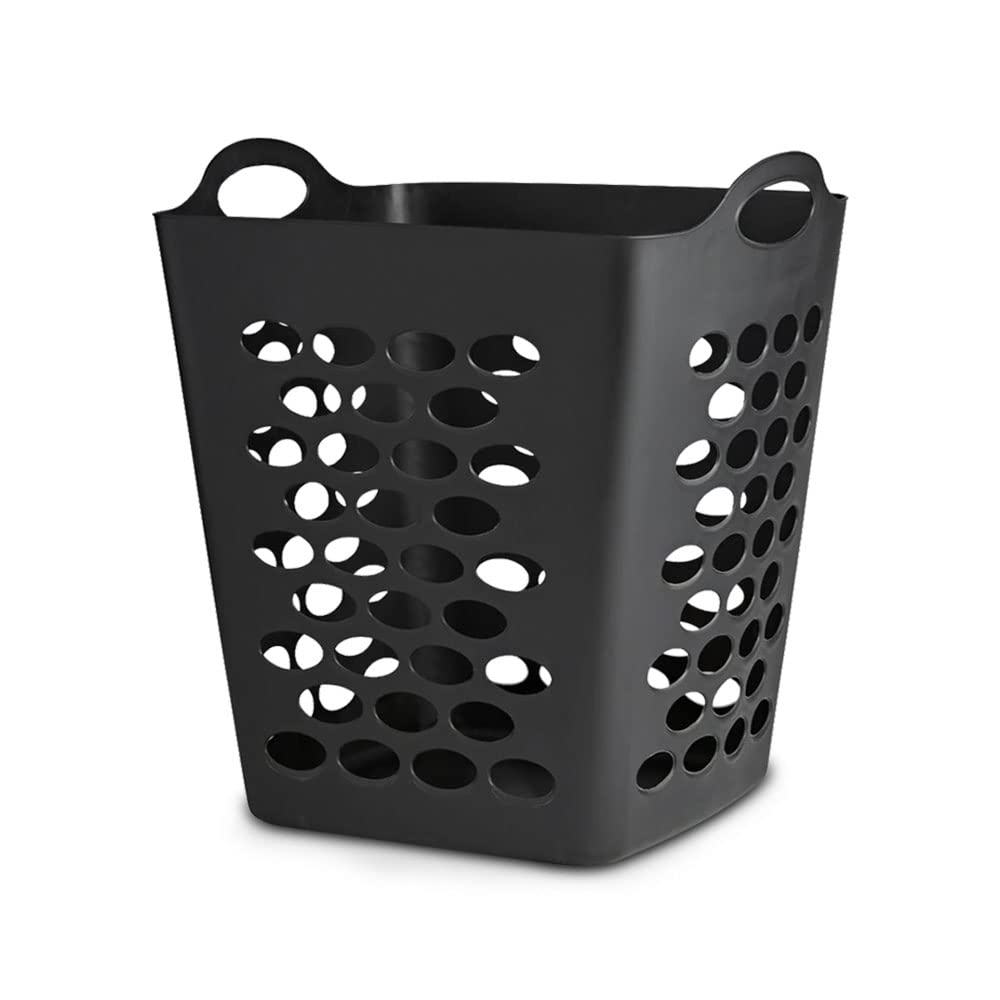 SEDLAV Hamper, Laundry Basket Plastic, Black, 20, Hampers For Laundry, Dirty Clothes Hamper, Storage For Clothes. Ideal Hampe