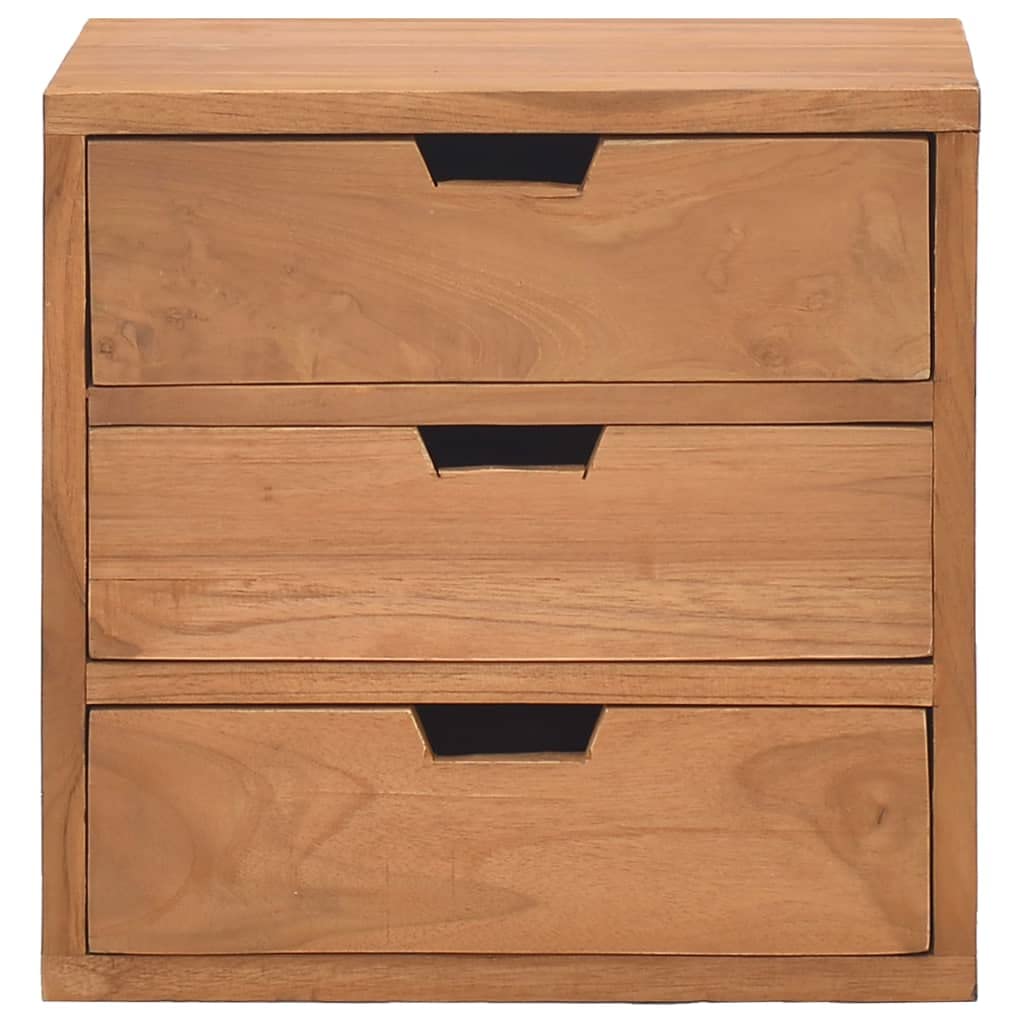vidaXL Bedside Cabinet 15.7&quot;x11.8&quot;x15.7&quot; Solid Teak Wood