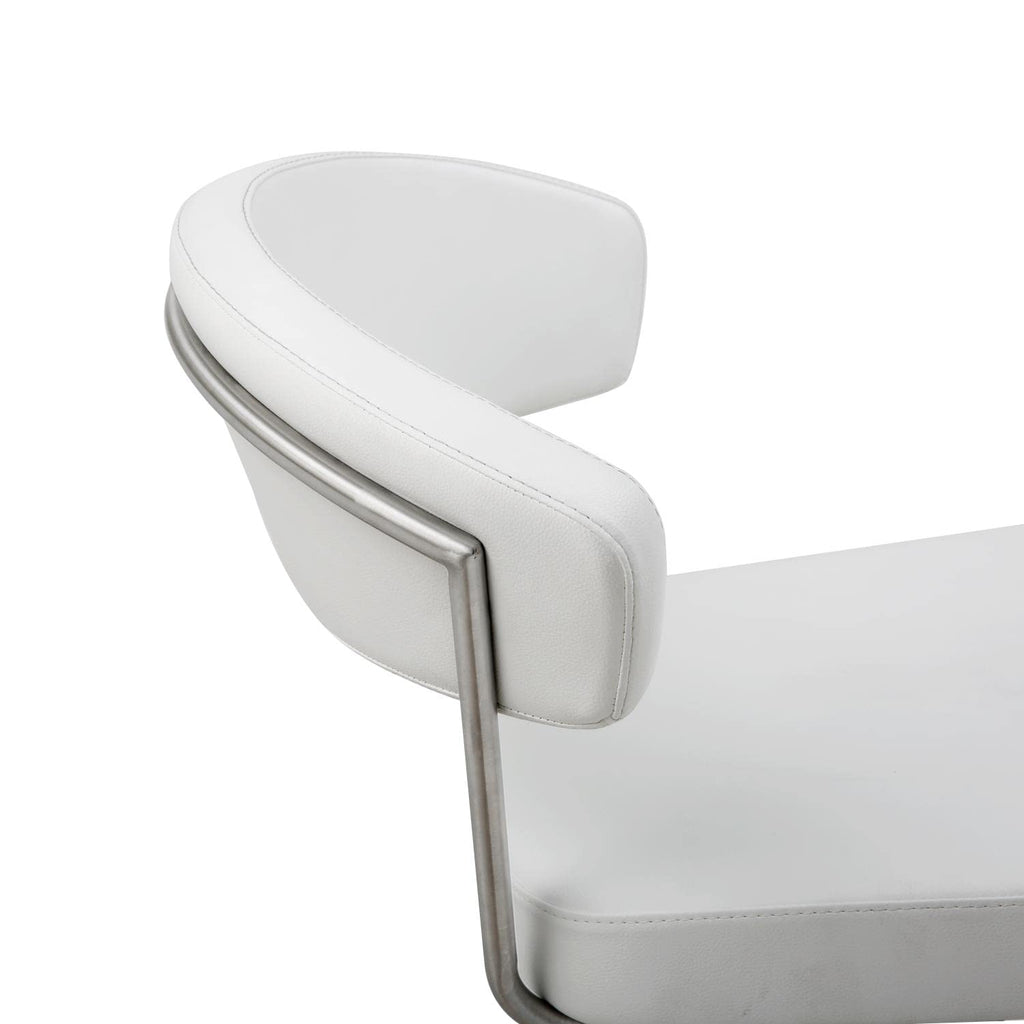 Whiteline Modern Living Maureen Bar Stool White