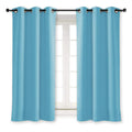 NICETOWN Kitchen Blackout Window Curtain Panel Home Fashion Thermal Insulated Solid Grommet Room Darkening Drape for Apartment (