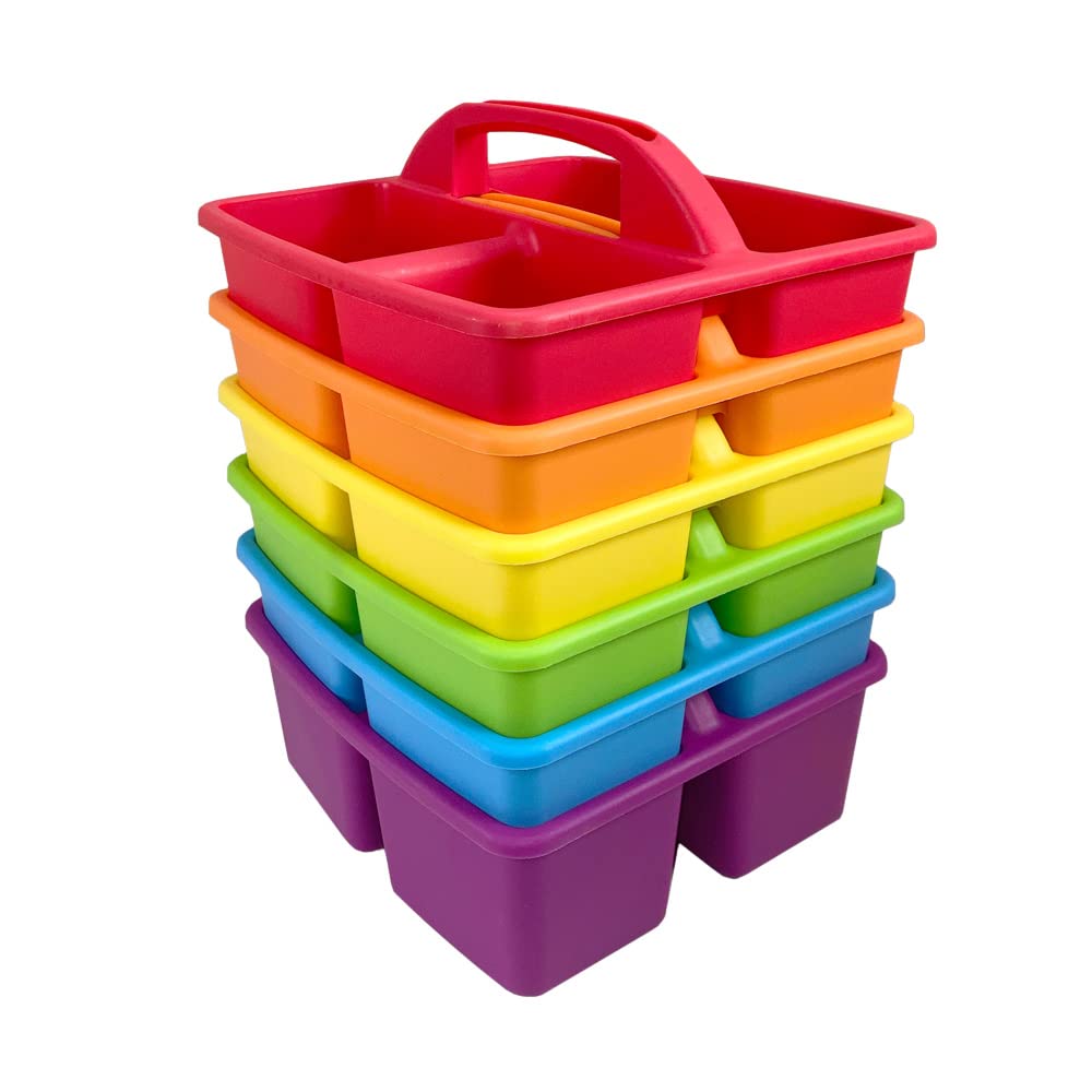 Eai Education Classroom Supply Caddies For Classroom, Office And Home, No Sharp Edges, Stackable, 9 1/4' L 9' W 5' H, Assorte