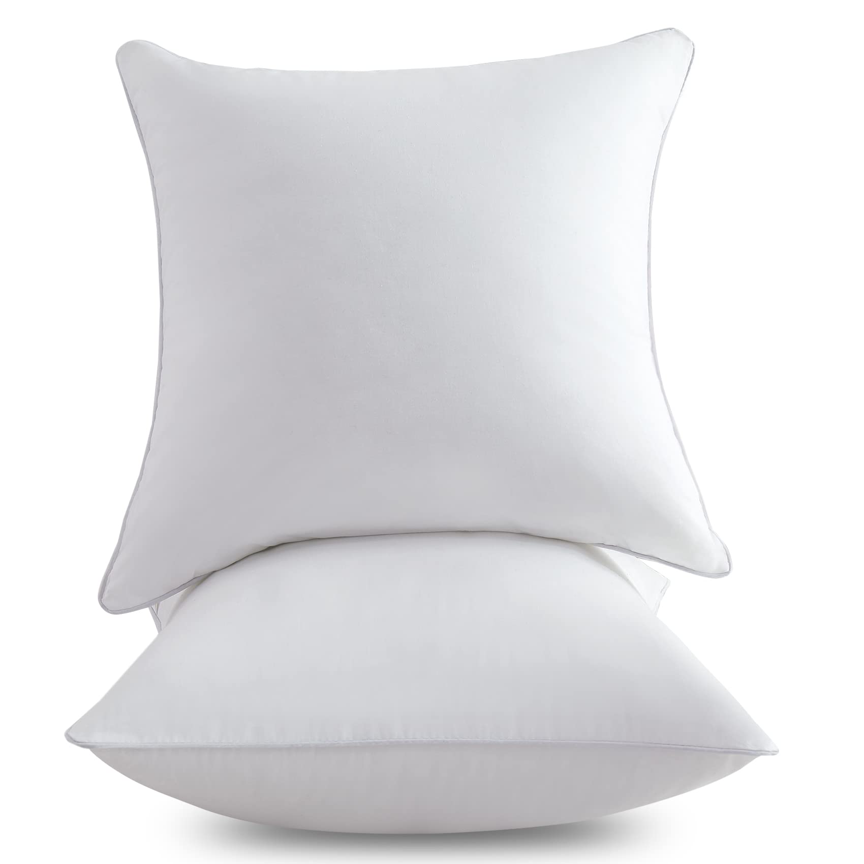 Favriq 20 X 20 Pillow Inserts (Set Of 2) - 20 Inch Square Interior Couch Throw Pillow With 100% Cotton Cover - Decorative Pillow