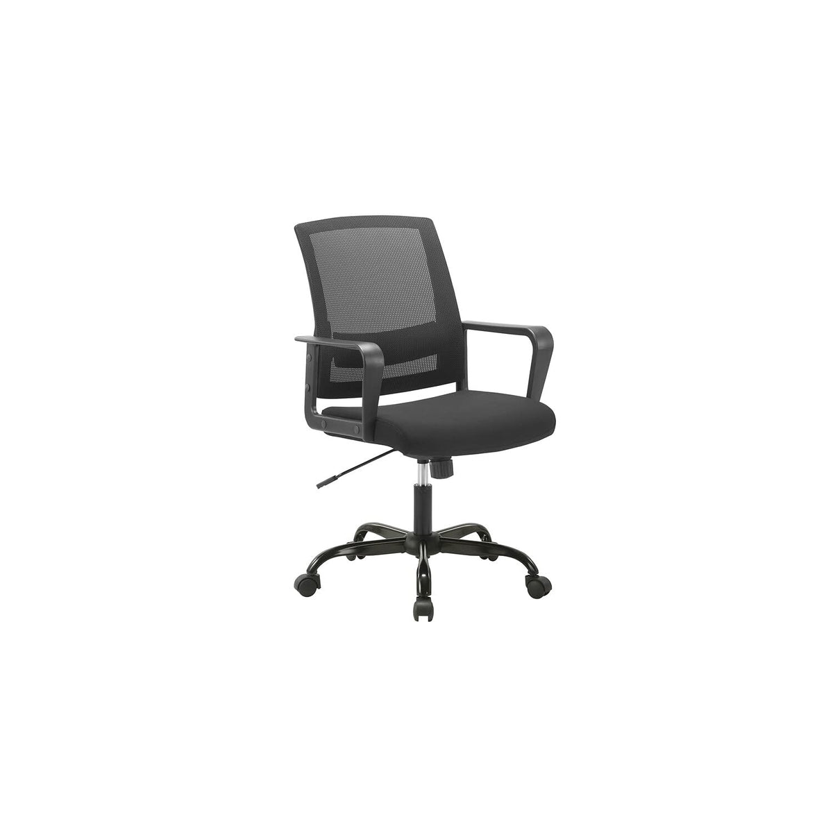 Lilola Home Jacob Black Fabric Office Chair with Mesh