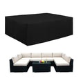 Easy-Going 600D Heavy Duty Patio Furniture Cover, Outdoor Rectangular Table And Chair Set Cover, Waterproof Outdoor Sectional Set Cover (90' L X 64' W X 28' H, Black)