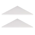 evron Corner Mounting Shelf,Easy to Install Wall Corner Shelf,Frosting Pattern Right-Angled,Set of 2