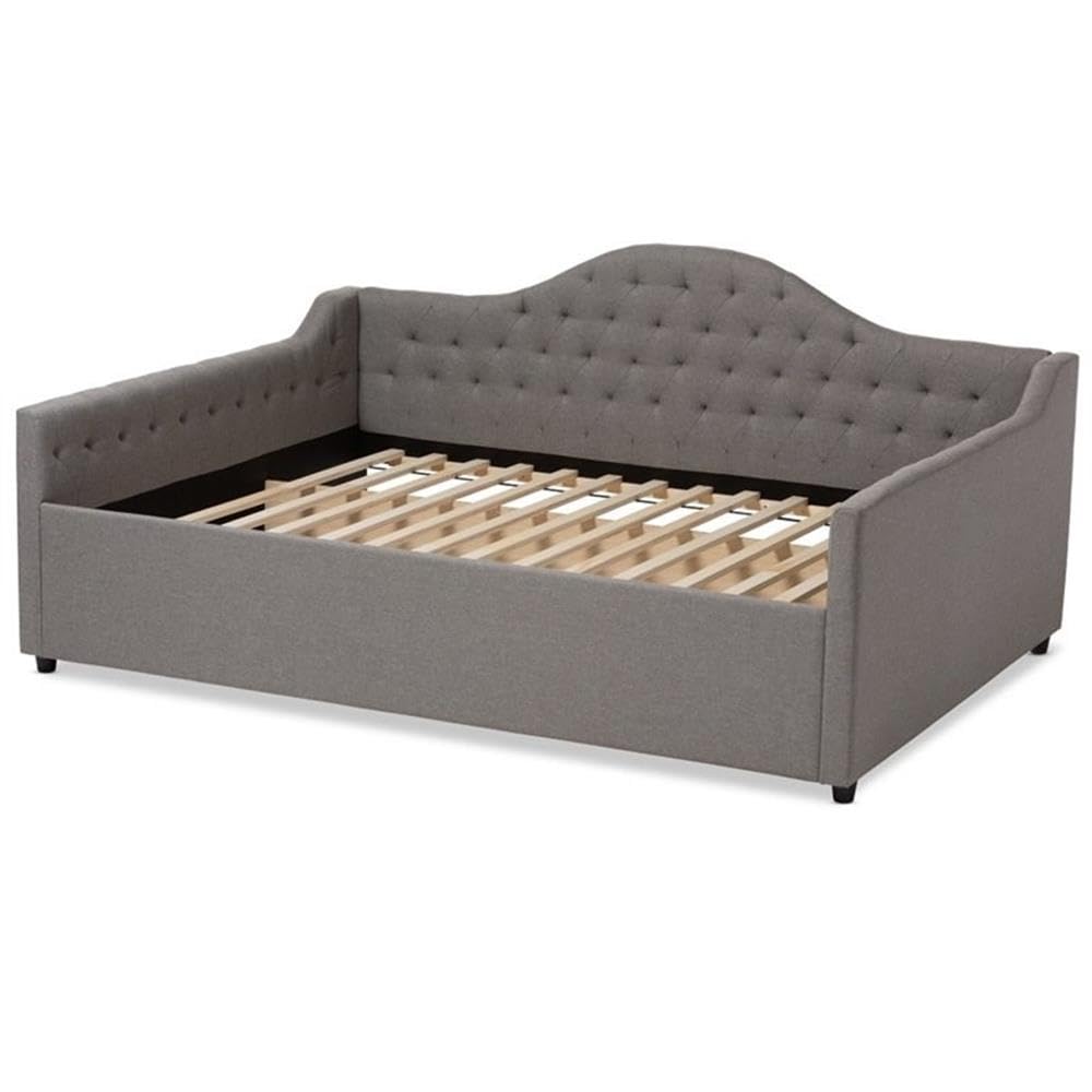 Baxton Studio Eliza Modern and Contemporary Fabric Upholstered Daybed