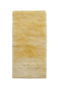 HomeRoots 2' X 5' Green Natural Off White Medical Grade Double Sheepskin Throw Blanket