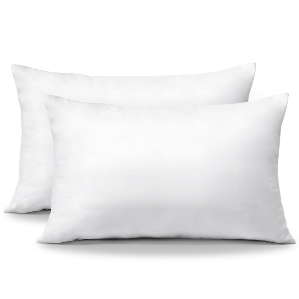 Otostar Pack Of 2 Throw Pillow Inserts, 12 X 20 Cushion Inner Soft Fluffy Plump Stuffer Cushion Pads White Decorative Pillow Inserts