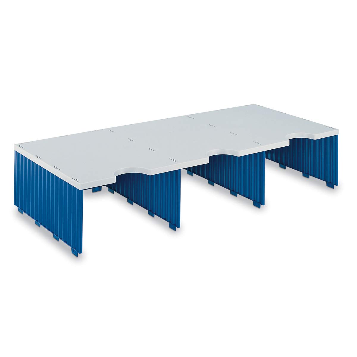 Ultimate Office Tierdrop Jumbo 3-Compartment High-Wall (Add-On Module) - Sorts Documents, Forms & Mail - Durable Construction Fe