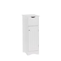 RiverRidge Ashland Slim Linen Cabinet with Drawer - White - Narrow Storage Cabinet for Bathroom Slim Storage with Drawer and Hei
