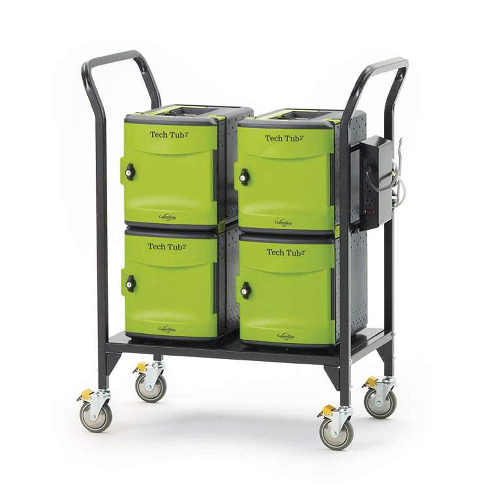 Copernicus Tech Tub2 Modular Charging Cart with Sync and Charge USB Hub - Holds 24 ipads