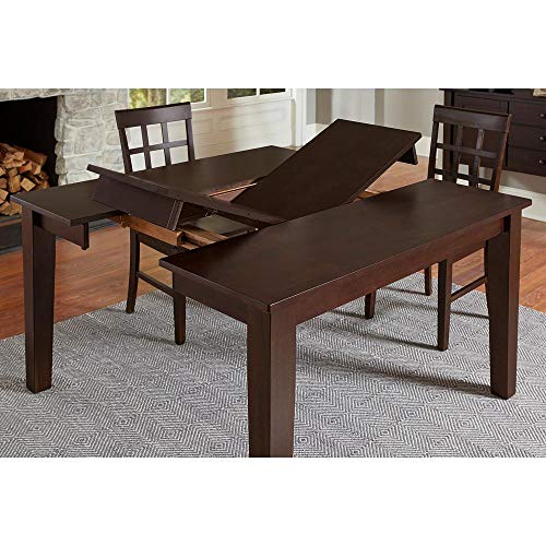 Progressive Furniture Kinston Dining Table, 36&quot; Leaf Extends To 54&quot; W X 54&quot; D X 30&quot; H, Espresso
