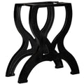 vidaXL 2X Coffee Table Legs X-Frame Cast Home Office Bistro Dining Bench Tea Side Sofa End Table Leg Cast Chair Desk Leg Furnitu