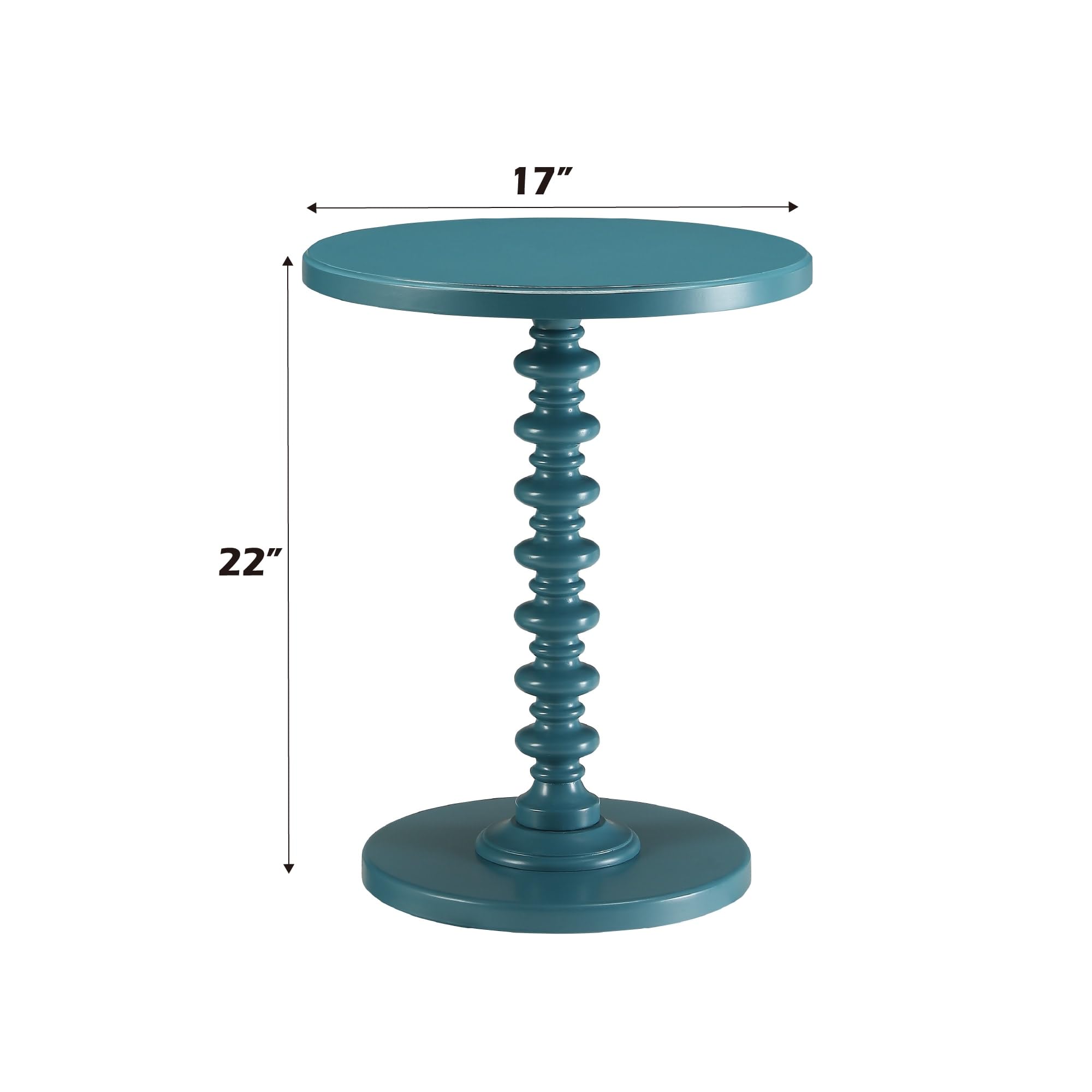 Acme Acton End Table In Teal