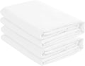 Microfiber 2 White Full Fitted Bottom Bed Sheets (2-Pack) 1800 Ultra Soft, Breathable, Wrinkle Resistant - Hypoallergenic, 15'' 