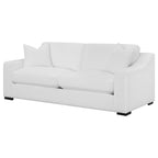 Coaster Home Furnishings Ashlyn Upholstered Sloped Arms Sofa White