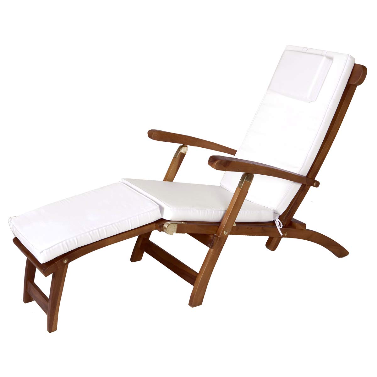 All Things Cedar TF53-W Teak Steamer Chair