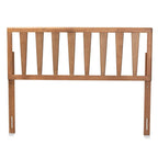 Baxton Studio Duncan Modern and Contemporary Ash Walnut Finished Wood King Size Headboard