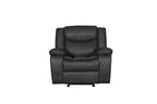 HomeRoots 42" Gray Reclining Chair
