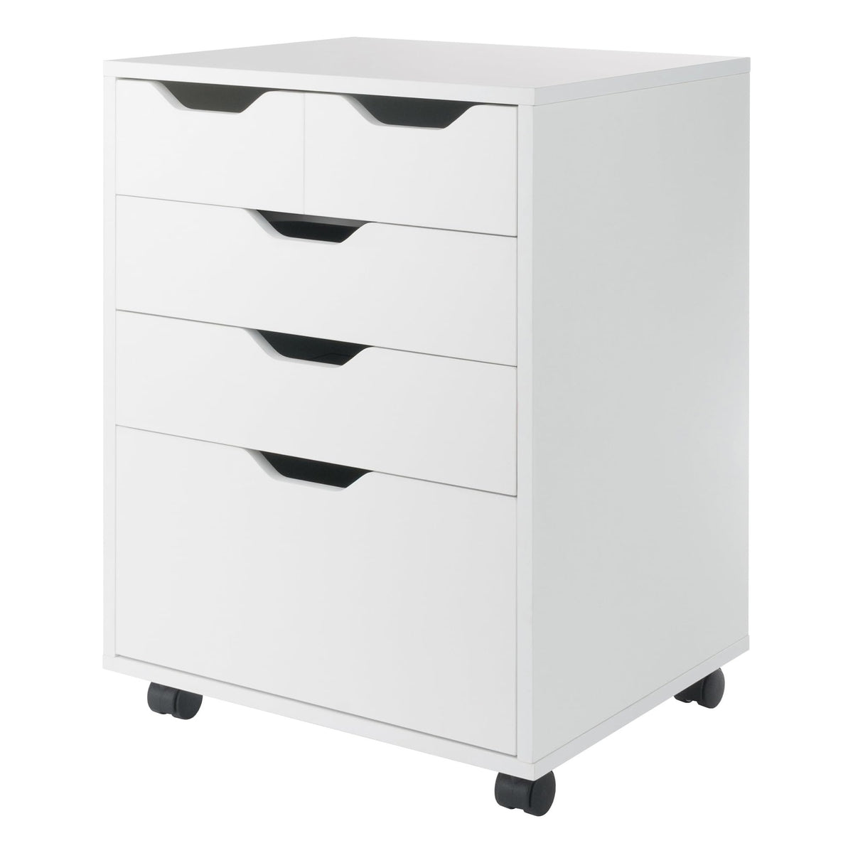 Winsome Halifax Bins & Drawers Mobile Cabinet, for Home Office, White