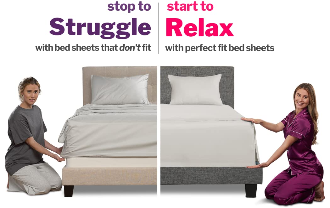 Dealuxe 21'' Sheet Set - Twin 3 Piece Set - Dark Grey