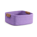 Aura Nest Ute Cotton Storage Gift Basket, Rectangle Case For Closet, Packing, Wedding Organizer Box Jute Basket Handwoven EcoFr