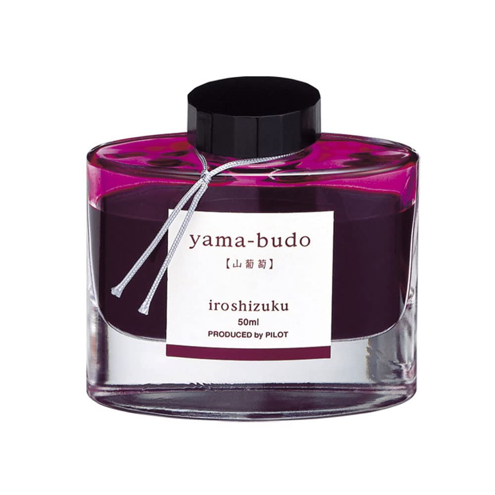 Pilot Iroshizuku Fountain Pen Ink - 50 Ml Bottle - Yama Budo Wild Grapes (Bordeaux) (Japan Import)