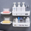 Bathroom Organiser, Self Adhesive Bathroom Shelf For Wall, Washroom Organizer, Bathroom Rack Stand Without Drilling, Soad Dish H