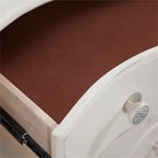 American Woodcrafters Rodanthe Dove White Three-Drawer Wood Nightstand