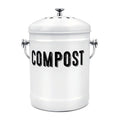 Compost Bin Kitchen, ENLOY Countertop Compost Bin with Lid Use for Kitchen Food Waste, Powder Coated Rust Proof Odorless Compost