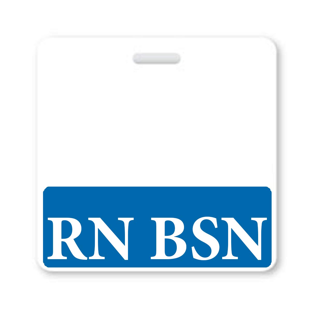 Rn Bsn Badge Buddy - Horizontal - Heavy Duty Spill Proof & Tear Resistant Cards - 2 Sided - Quick Role Identifier Id Buddy For B