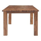 New Pacific Direct Bedford Butterfly Dining Table Extension Brushed Brown Wood
