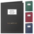 The Gallery Collection, 50 Count, Black, Tax Return Pocket Folders, Gold Foil With Customizable Labels, For Tax Professionals (9