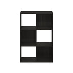 Furinno Pelli Cubic Multipurpose Clothing & Closet Storage Organizer Shelf, 6-Cube, Espresso