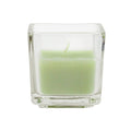 Zest Candle 12-Piece Votive Candles, Sage Green Square Glass
