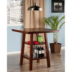 Ergode Wood Torrence High Table | Folding Round Table | Oyster Gray Finish | 30' Diameter | Contemporary Design | Slim 3' Depth | Sturdy Solid Wood | Ideal for Small Spaces (94034-VV)