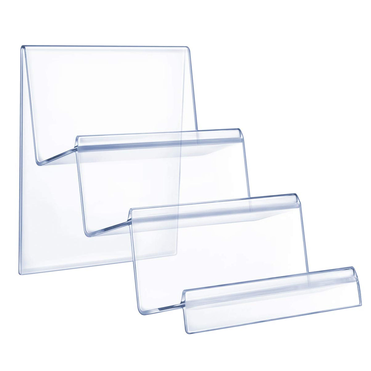 Cabilock Wallet Display Stand Acrylic Storage Rack Wallet Holder Stand Wallet Holder Rack Desktop Display Stand