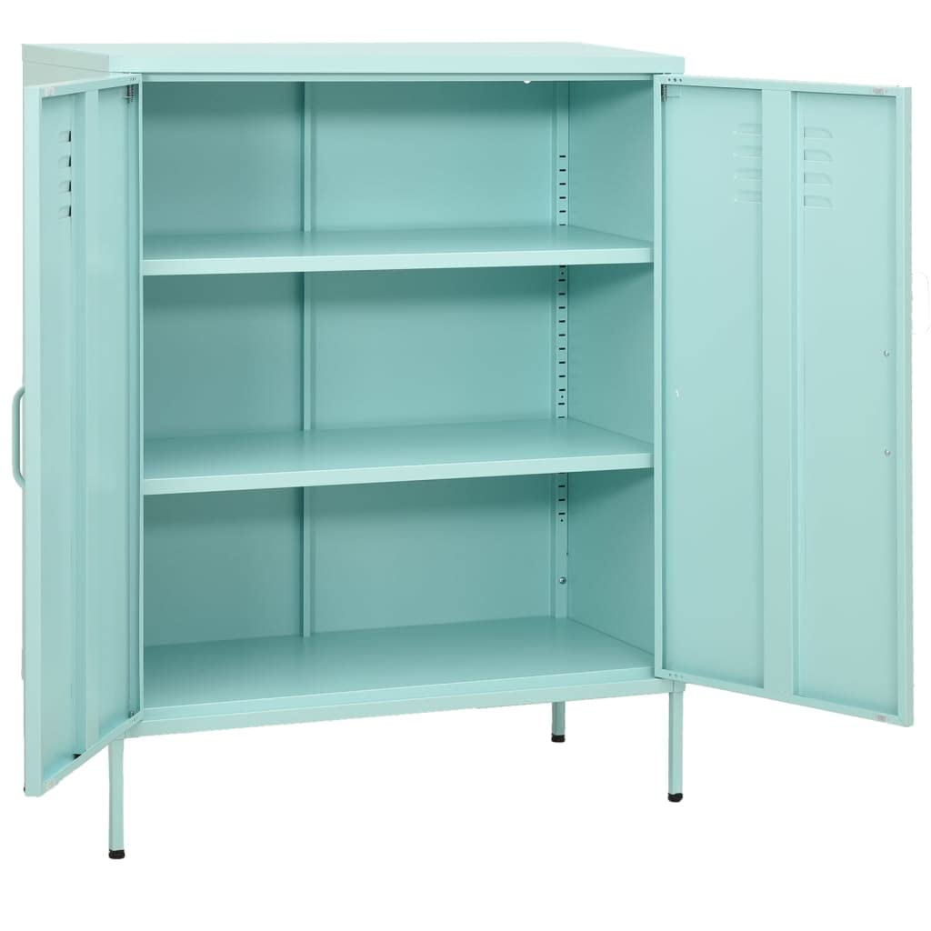 vidaXL Storage Cabinet Mint 31.5&quot;x13.8&quot;x40&quot; Steel