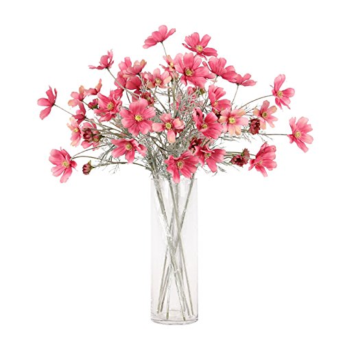 Artfen 6 Pcs Artificial Calliopsis Flowers Fake Silk Flower Table Kitchen Home Garden Party Wedding Decoration Approx 24'' High 