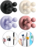 YEIPIS Toothbrush Holder for Bathroom, Silicon Wall Mounted Storage Organizer for Bathroom with Self Adhesive Stick Multipurpose