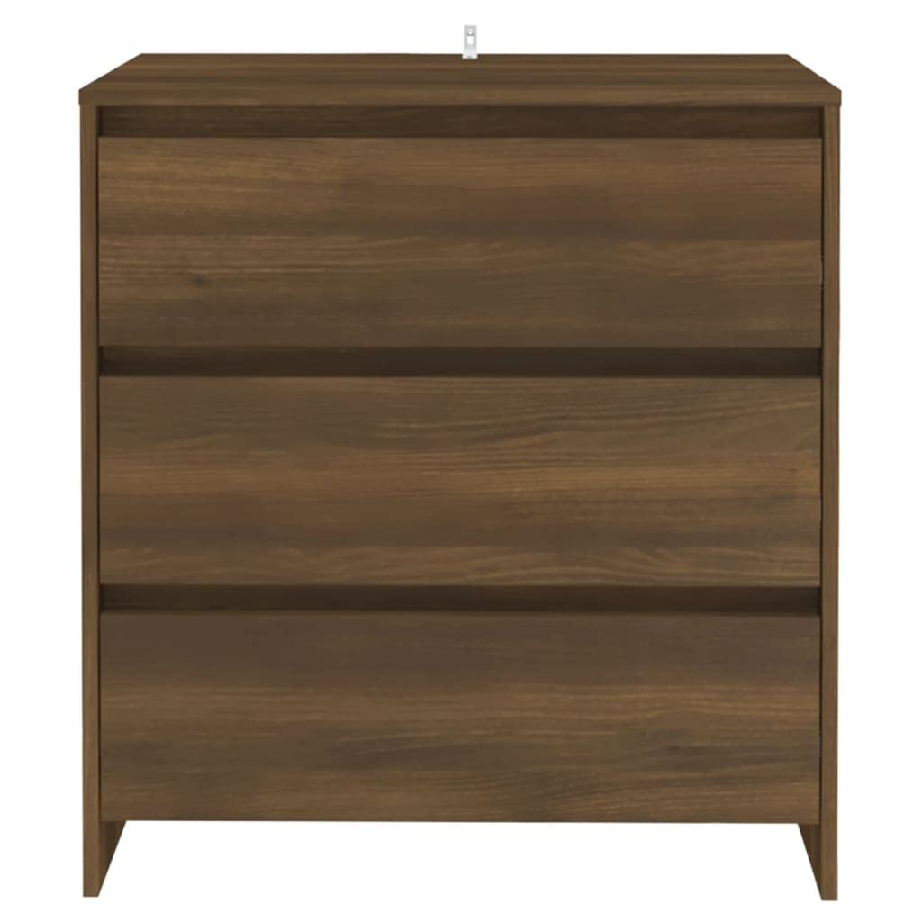 vidaXL Sideboard Brown Oak 27.6&quot;x16.1&quot;x29.5&quot; Chipboard